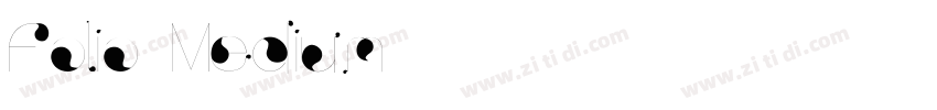 Folio Medium字体转换